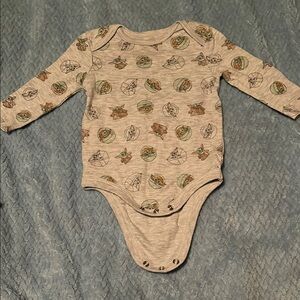 Star Wars Green and Gray Bodysuit One Piece